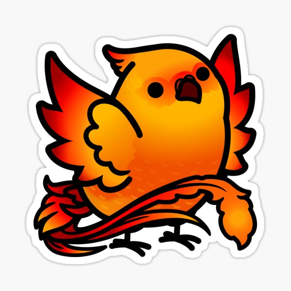 Chibi Phoenix Sticker By Saber Coon Redbubble - vrogue.co