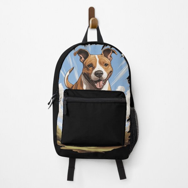 Item preview, Cute Amstaff Running In the Wild Cartoon Amstaffwear designed and sold by BuddyBuilder.