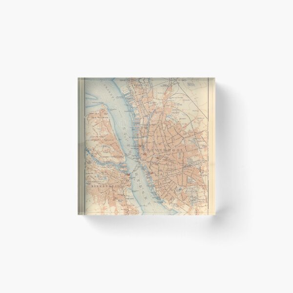 Item preview, Vintage Map of Liverpool and Birkenhead England (1910) designed and sold by BravuraMedia.