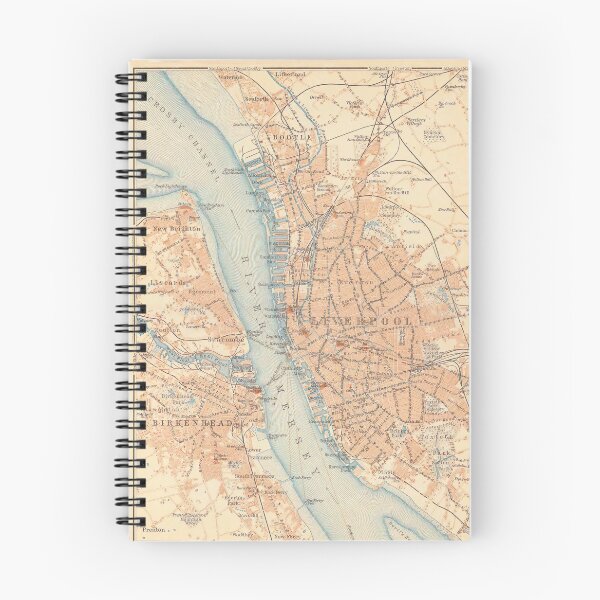 Item preview, Vintage Map of Liverpool and Birkenhead England (1910) designed and sold by BravuraMedia.