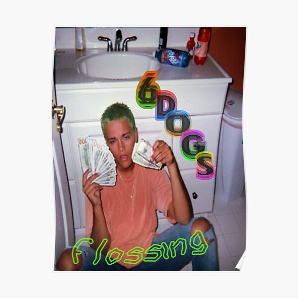 Flossing poster 6dogs Poster