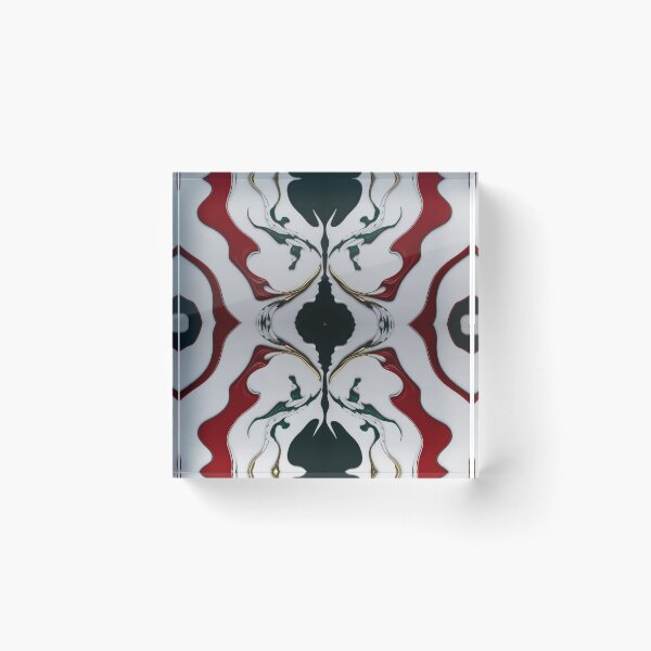 Item preview, marble white and red glitter Gold Fluid pattern designed and sold by SuraSu.