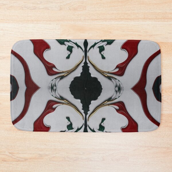 Item preview, marble white and red glitter Gold Fluid pattern designed and sold by SuraSu.