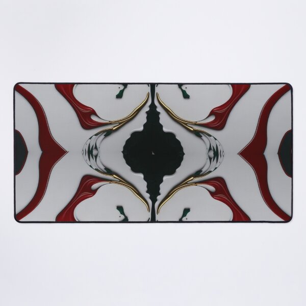 Item preview, marble white and red glitter Gold Fluid pattern designed and sold by SuraSu.