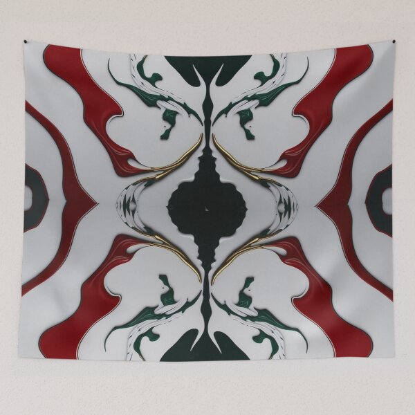 Item preview, marble white and red glitter Gold Fluid pattern designed and sold by SuraSu.