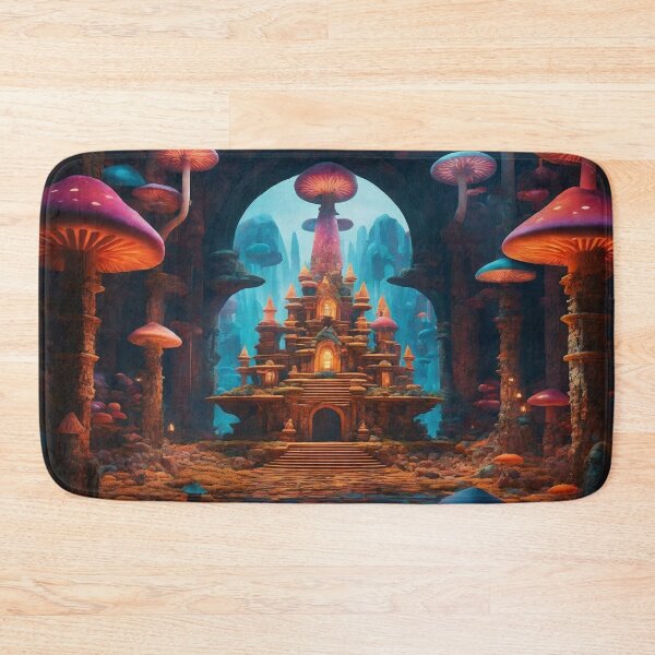 Item preview, Enchanting Mushroom Castle: A Whimsical Fungal Fantasy 29 designed and sold by TheTechnoCanvas.