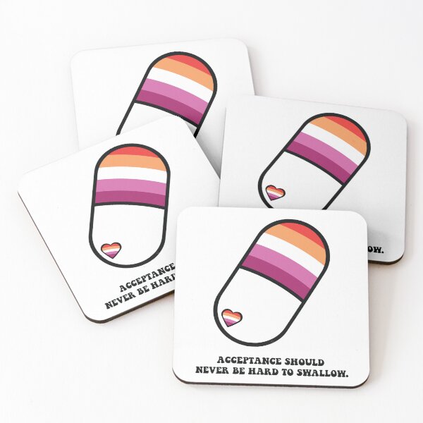Item preview, Lesbian Pride Pill (black text) designed and sold by WatchersWanted.