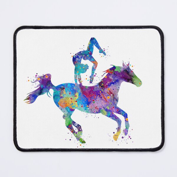 Item preview, Girl Equestrian Vaulting Watercolor designed and sold by LotusGifts.