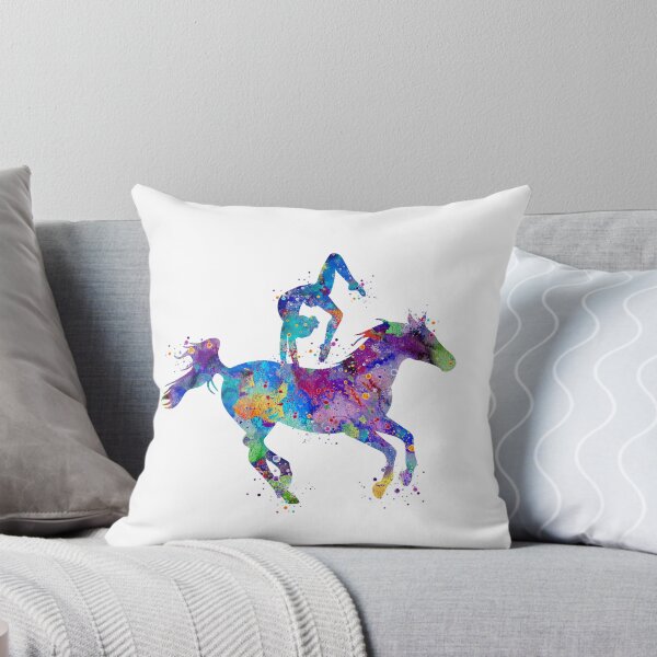 Item preview, Girl Equestrian Vaulting Watercolor designed and sold by LotusGifts.