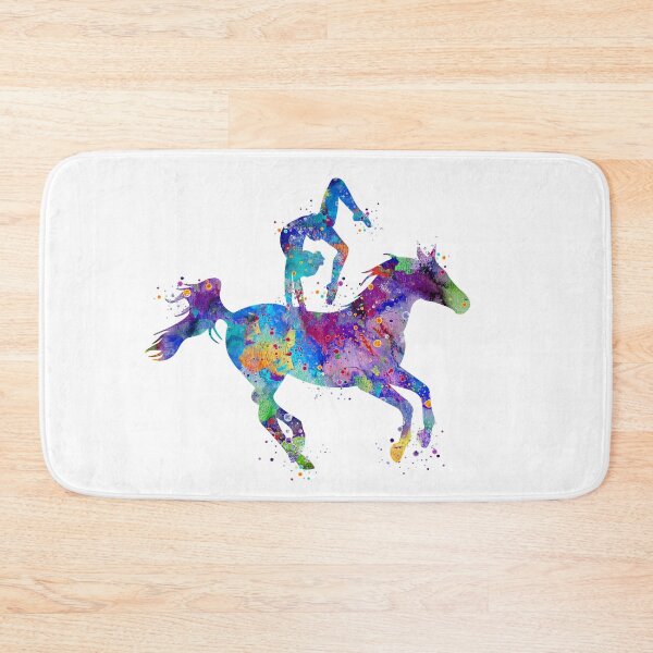 Item preview, Girl Equestrian Vaulting Watercolor designed and sold by LotusGifts.