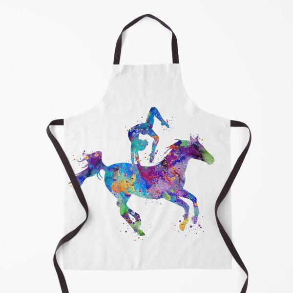 Item preview, Girl Equestrian Vaulting Watercolor designed and sold by LotusGifts.