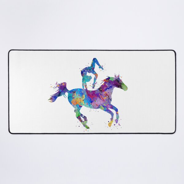 Item preview, Girl Equestrian Vaulting Watercolor designed and sold by LotusGifts.
