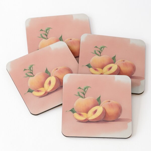 Item preview, Peach Delight: A Refreshing Watercolor designed and sold by pattern-atelier.