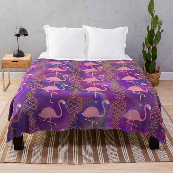 Item preview, Summer pattern with flamingos and pineapple designed and sold by ArtAngiTresors.