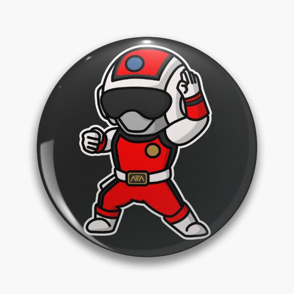 Item preview, Red Flash RedFlash Choushinsei Flashman Super Sentai Chibi Style Kawaii designed and sold by mattzwug-draws.