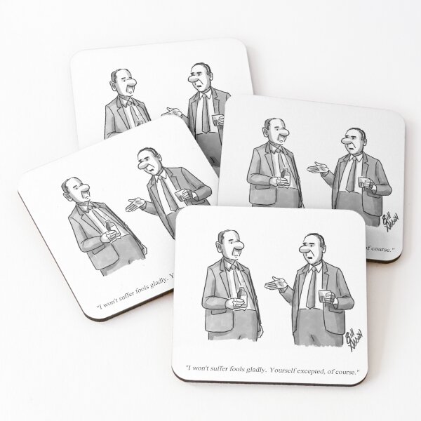 Item preview, Classic Suffer Fools Gladly Cartoon designed and sold by abbottoons.