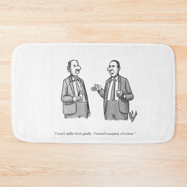 Item preview, Classic Suffer Fools Gladly Cartoon designed and sold by abbottoons.