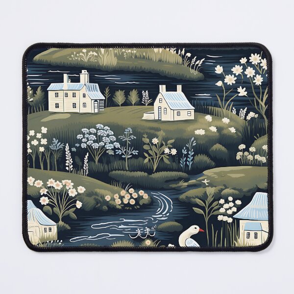 Item preview, Charming Townscapes - Pattern with a Beautiful View of a Small Town designed and sold by vadimcarazan.