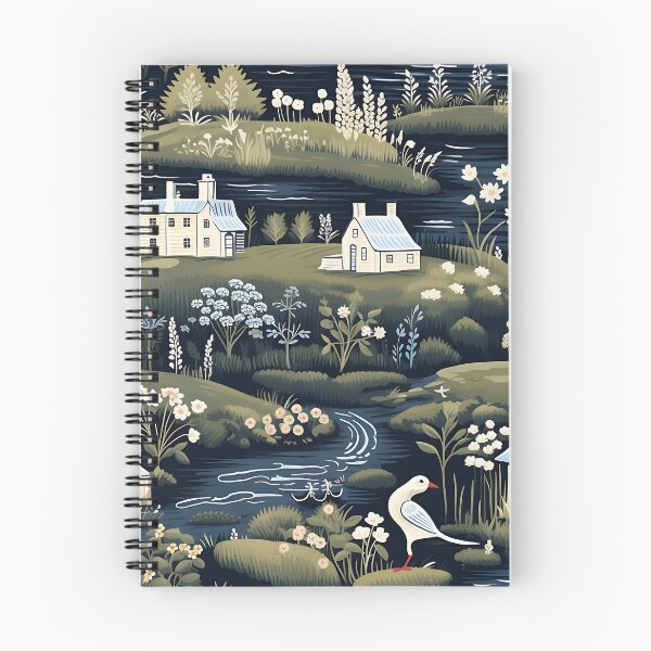 Item preview, Charming Townscapes - Pattern with a Beautiful View of a Small Town designed and sold by vadimcarazan.