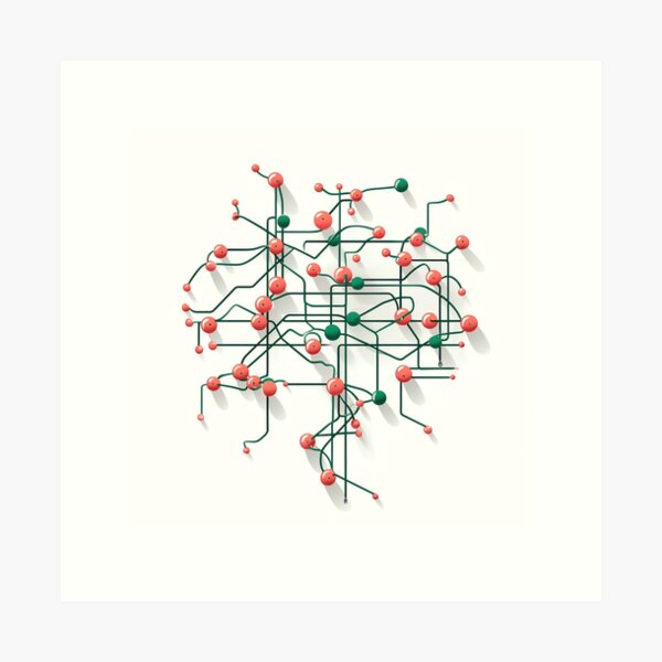 Item preview, A diagram representing a linked list designed and sold by posh1987.