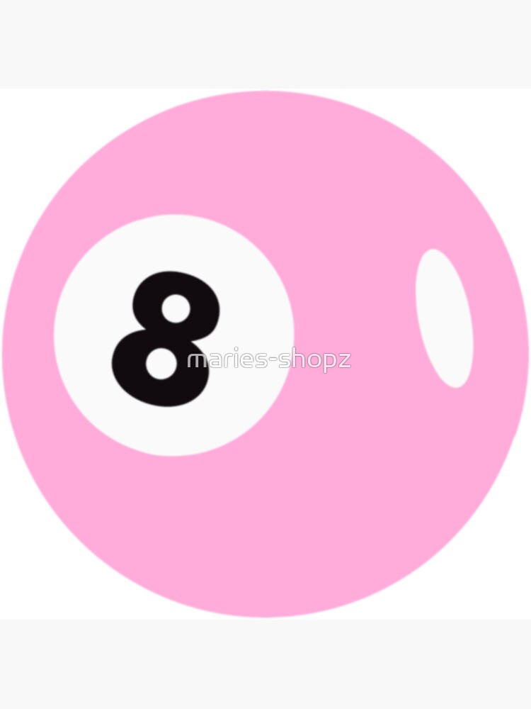 pink eight ball 8 Magnet