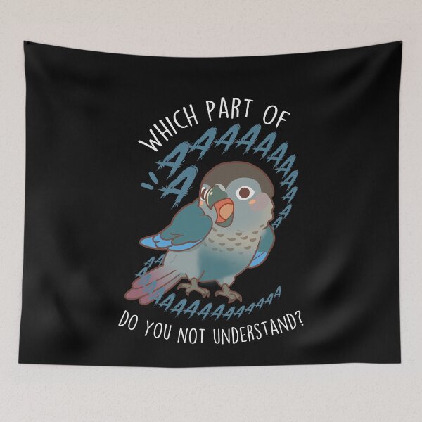 Item preview, Turquoise Green-cheeked Conure Parrot Aaaa designed and sold by Clara Hollins.