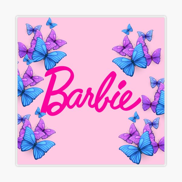 Download Butterflies Glittery Barbie Wallpaper