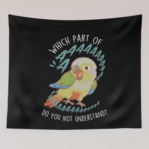 Item preview, Cinnamon Green-cheeked Conure Parrot Aaaa designed and sold by Clara Hollins.