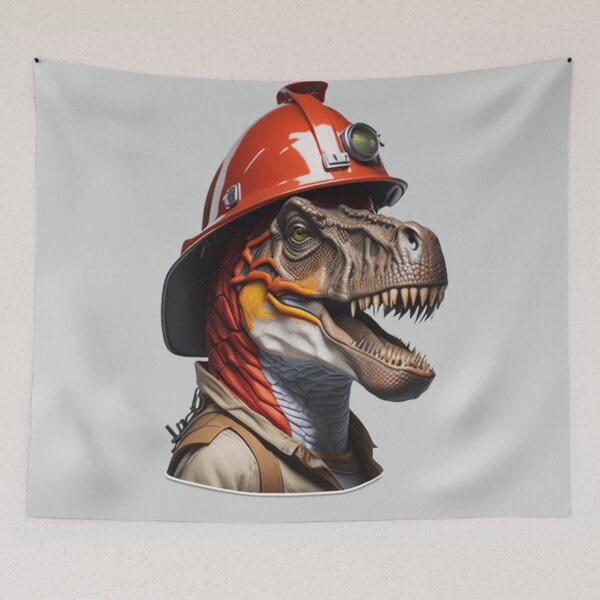 Item preview, Firefighter T-Rex Design  designed and sold by randomtdesigns.