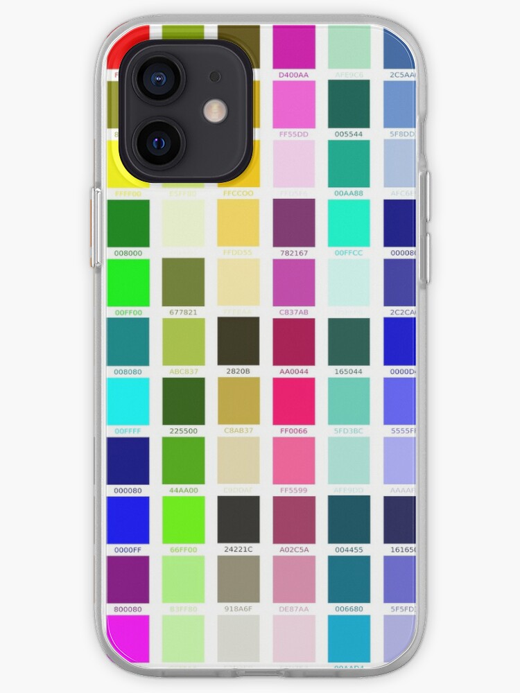 Hex Code Colors Iphone Case Cover By Indiscriminate Redbubble