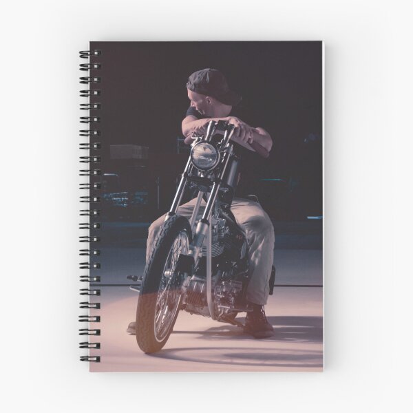 Item preview, Photograph of 74 shovelhead hardtail Motorcycle and rider designed and sold by Sue Davie.