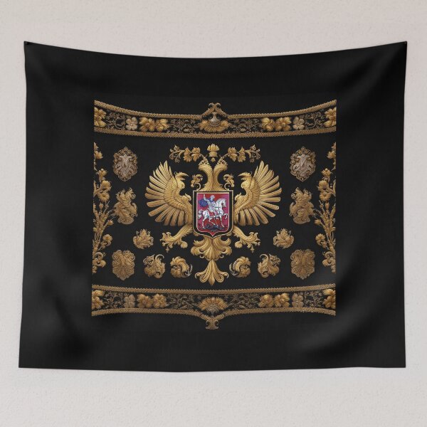 Item preview, Russian Coat of Arms vintage tapestry art. Russian gifts. designed and sold by paulo silveira.