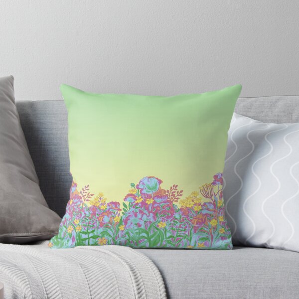 Item preview, Glorious Poppies green and yellow designed and sold by Ksenia Annis.
