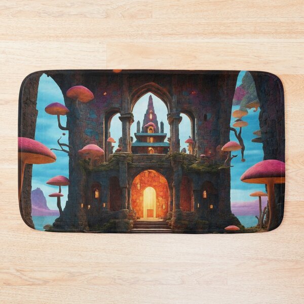Item preview, Enchanting Mushroom Castle: A Whimsical Fungal Fantasy 30 designed and sold by TheTechnoCanvas.