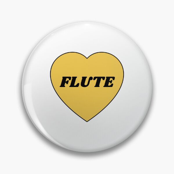 Item preview, I heart flute - I love my flute - flute player musician - flute girl designed and sold by Inspirationmotivation.