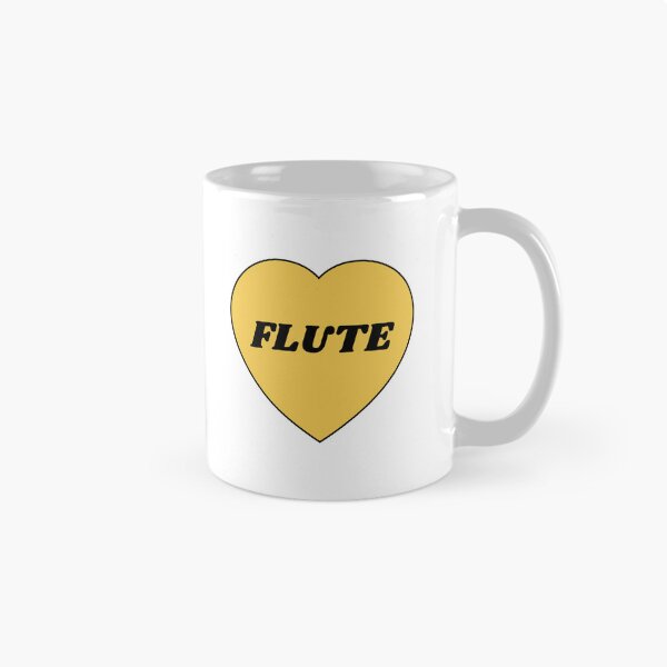 Item preview, I heart flute - I love my flute - flute player musician - flute girl designed and sold by Inspirationmotivation.