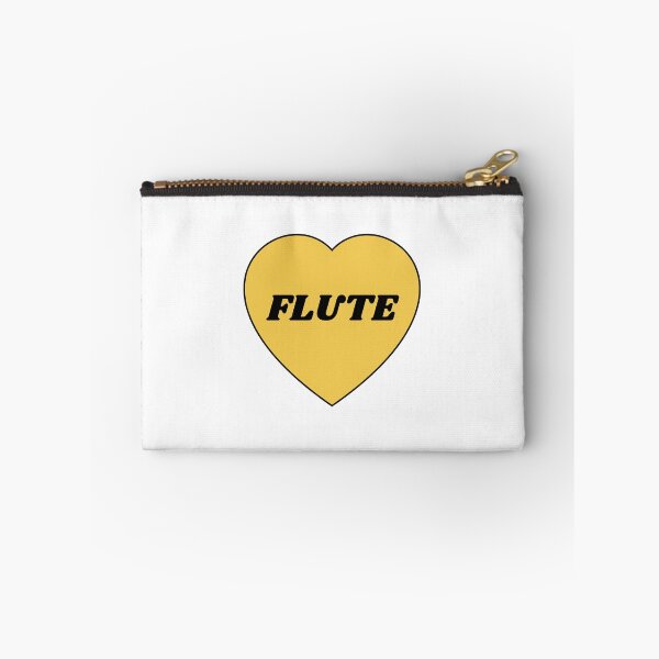 Item preview, I heart flute - I love my flute - flute player musician - flute girl designed and sold by Inspirationmotivation.