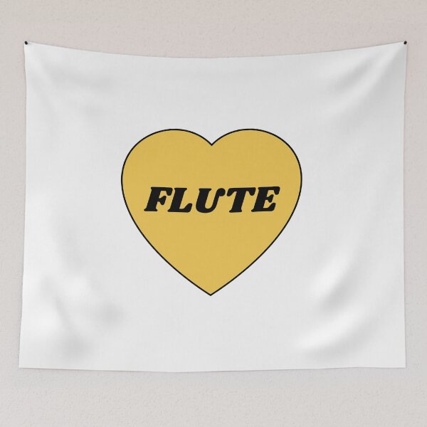 Item preview, I heart flute - I love my flute - flute player musician - flute girl designed and sold by Inspirationmotivation.