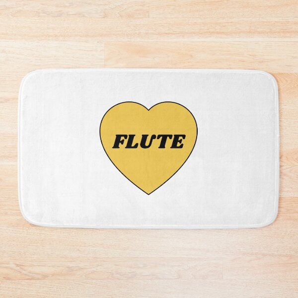 Item preview, I heart flute - I love my flute - flute player musician - flute girl designed and sold by Inspirationmotivation.