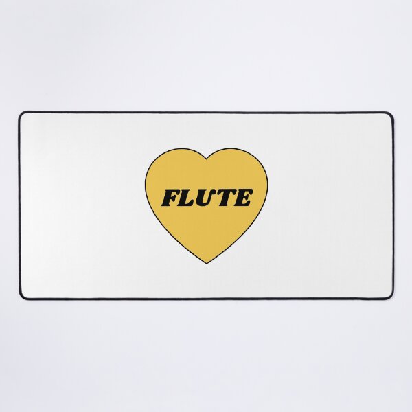 Item preview, I heart flute - I love my flute - flute player musician - flute girl designed and sold by Inspirationmotivation.