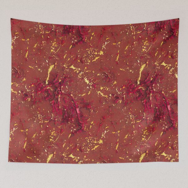 Item preview, Gold and Red Pattern designed and sold by Poetic Patterns Studio.