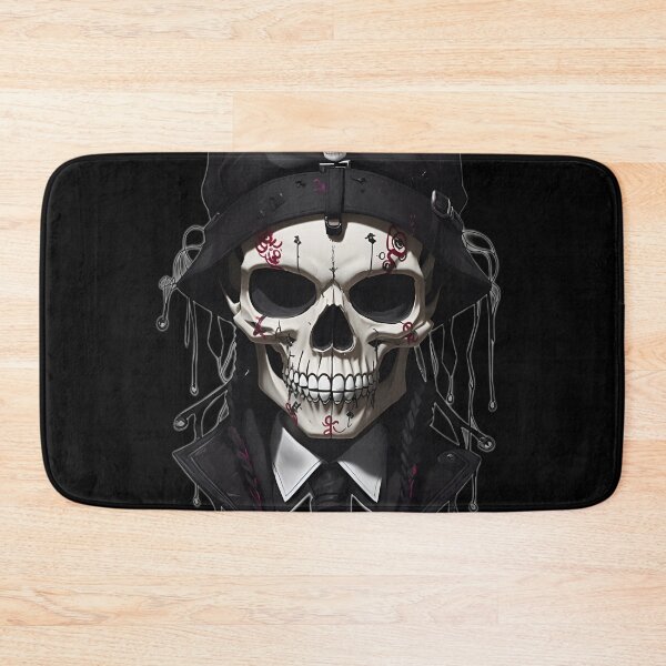 Item preview, Skull head in preppy goth style designed and sold by ElLocoMus.