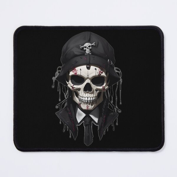 Item preview, Skull head in preppy goth style designed and sold by ElLocoMus.