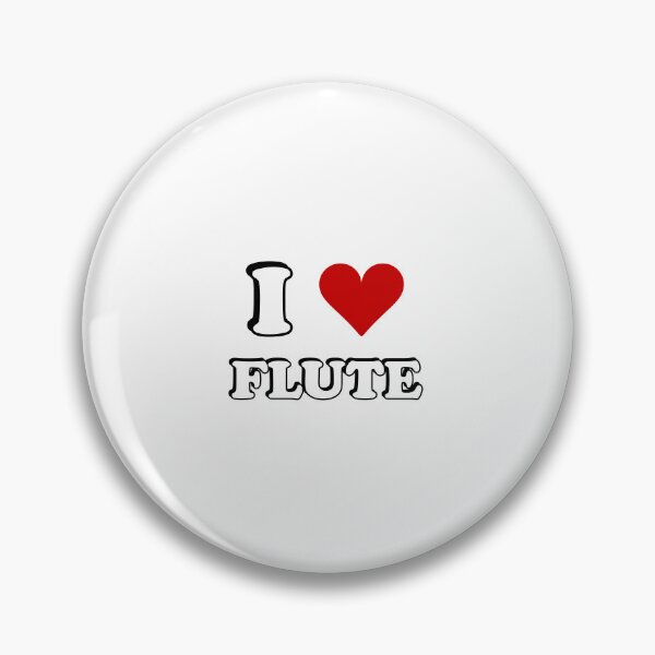 Item preview, I heart flute - I love my flute - flute player musician - flute girl designed and sold by Inspirationmotivation.