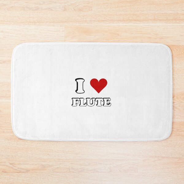 Item preview, I heart flute - I love my flute - flute player musician - flute girl designed and sold by Inspirationmotivation.