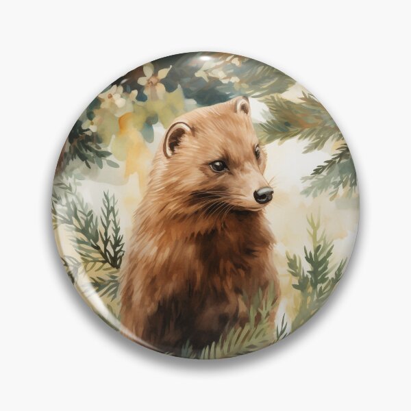 Artikelvorschau, Baummarder-nahtloses Musterdesign entworfen und verkauft von CaledoniArt.