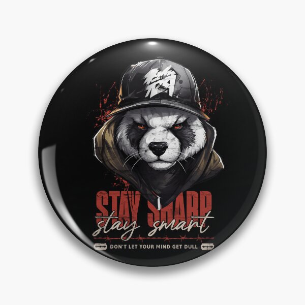 Item preview, Mindful Serious Panda: Stay Sharp, Stay Smart designed and sold by Zandalus.