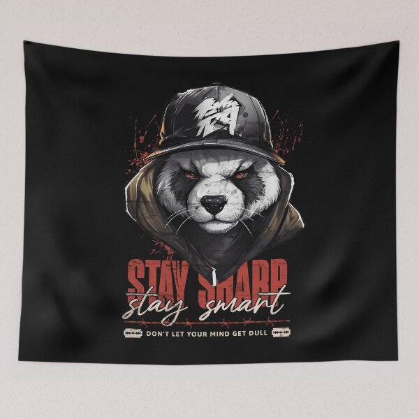 Item preview, Mindful Serious Panda: Stay Sharp, Stay Smart designed and sold by Zandalus.