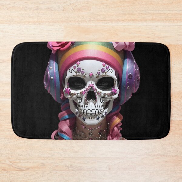 Item preview, Glamour Pink Skull head in preppy goth style designed and sold by ElLocoMus.