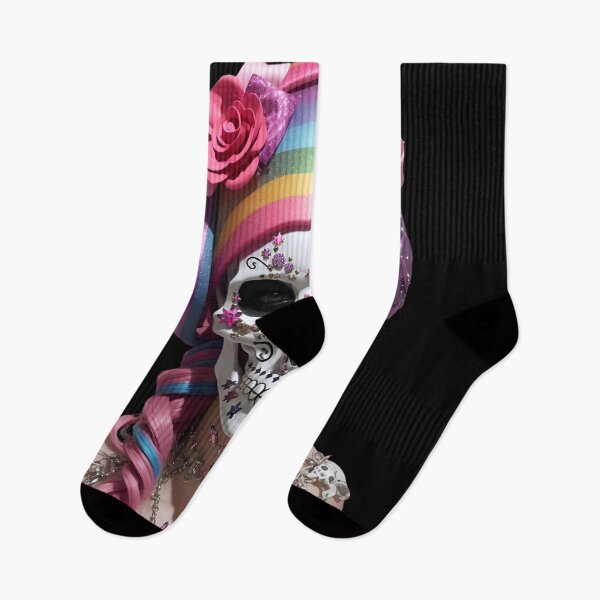 Item preview, Glamour Pink Skull head in preppy goth style designed and sold by ElLocoMus.
